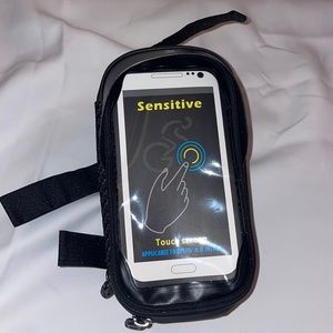 Bicycle Mobile Phone Bracket Transparent Touchable Pouch Case